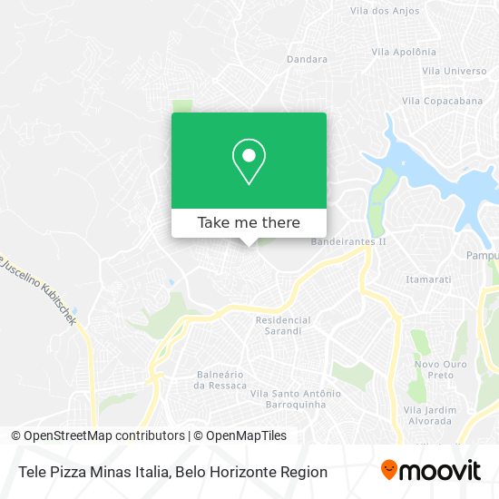 Tele Pizza Minas Italia map
