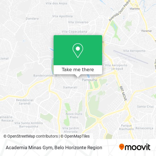 Academia Minas Gym map