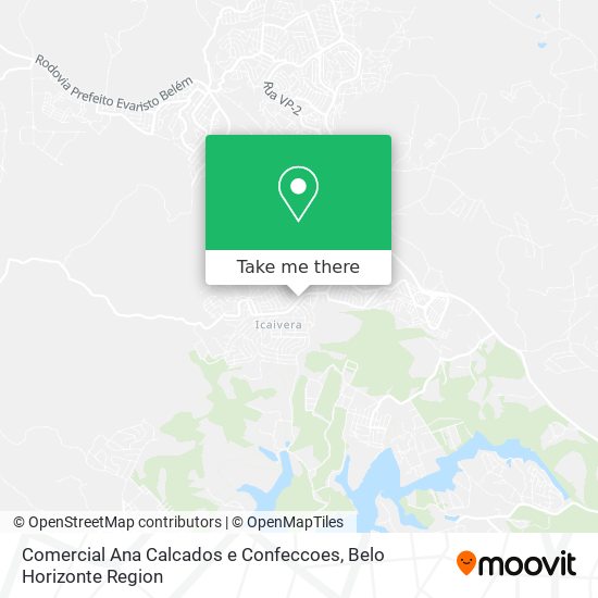 Comercial Ana Calcados e Confeccoes map