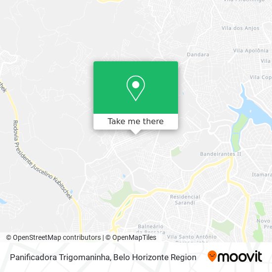 Panificadora Trigomaninha map