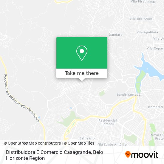 Distribuidora E Comercio Casagrande map