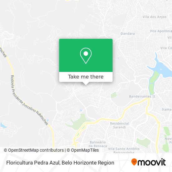 Floricultura Pedra Azul map
