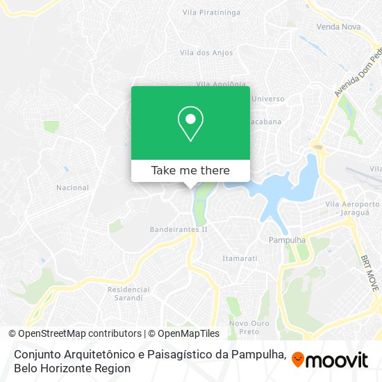 Conjunto Arquitetônico e Paisagístico da Pampulha map