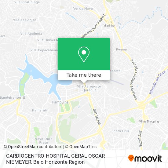 CARDIOCENTRO-HOSPITAL GERAL OSCAR NIEMEYER map