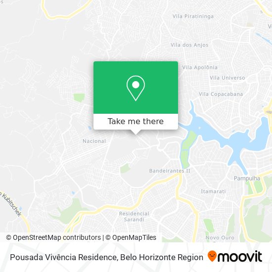 Pousada Vivência Residence map