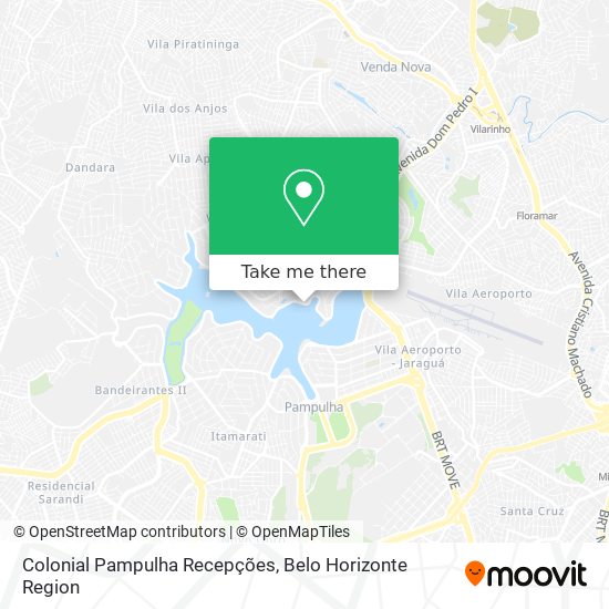 Colonial Pampulha Recepções map