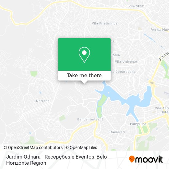 Jardim Odhara - Recepções e Eventos map