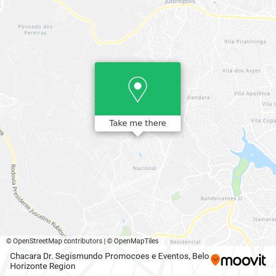 Chacara Dr. Segismundo Promocoes e Eventos map