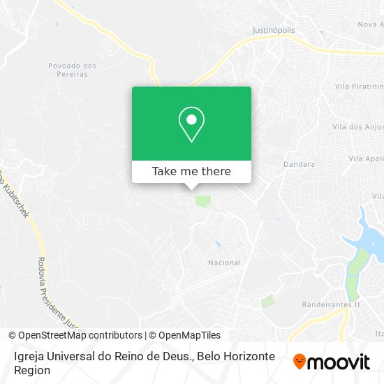 Igreja Universal do Reino de Deus. map