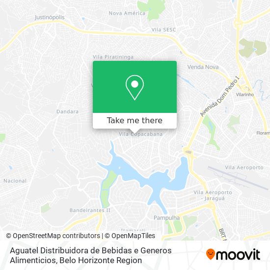 Mapa Aguatel Distribuidora de Bebidas e Generos Alimenticios