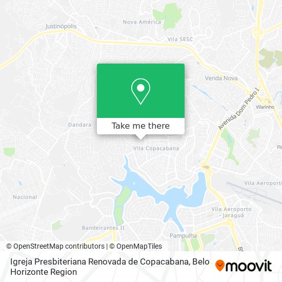 Igreja Presbiteriana Renovada de Copacabana map