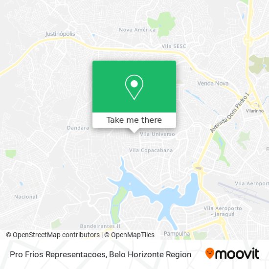Pro Frios Representacoes map