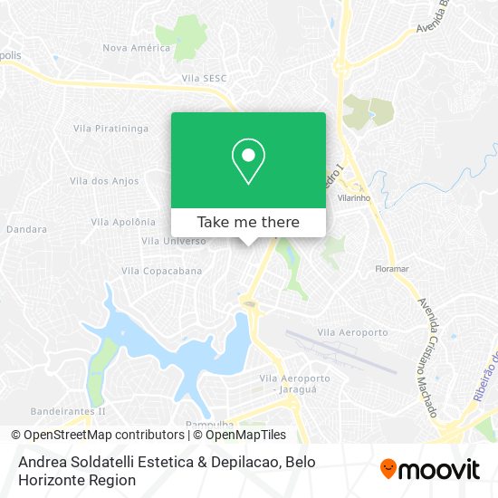 Mapa Andrea Soldatelli Estetica & Depilacao