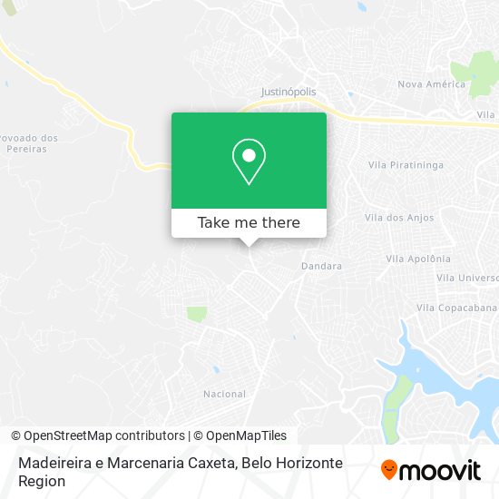 Madeireira e Marcenaria Caxeta map