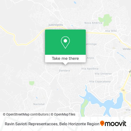 Ravin Savioti Representacoes map