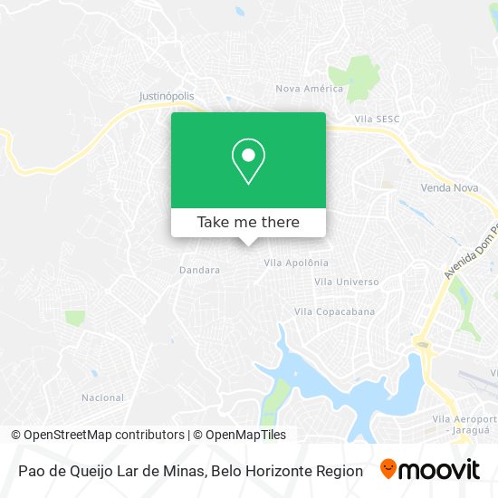 Pao de Queijo Lar de Minas map