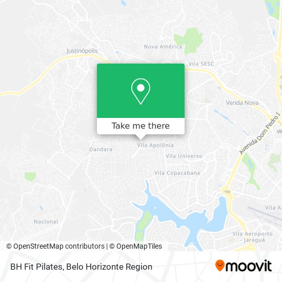 BH Fit Pilates map