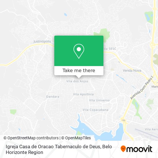 Igreja Casa de Oracao Tabernaculo de Deus map