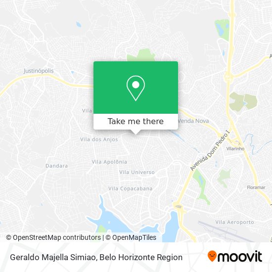 Geraldo Majella Simiao map