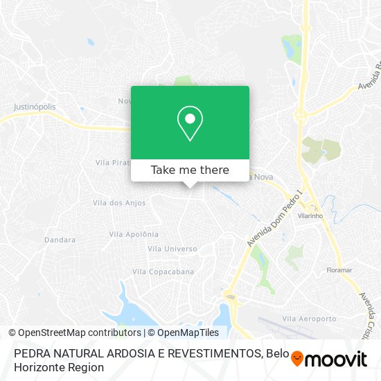 PEDRA NATURAL ARDOSIA E REVESTIMENTOS map