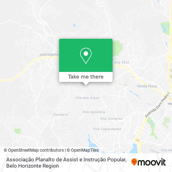Associação Planalto de Assist e Instrução Popular map