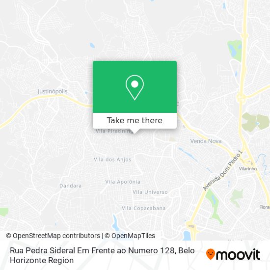 Rua Pedra Sideral Em Frente ao Numero 128 map