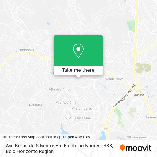 Ave Bernarda Silvestre Em Frente ao Numero 388 map