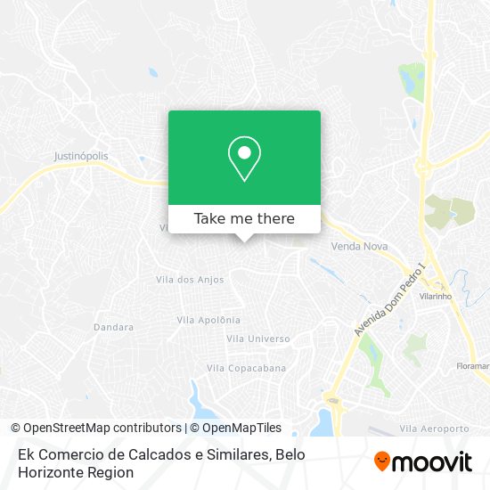 Ek Comercio de Calcados e Similares map
