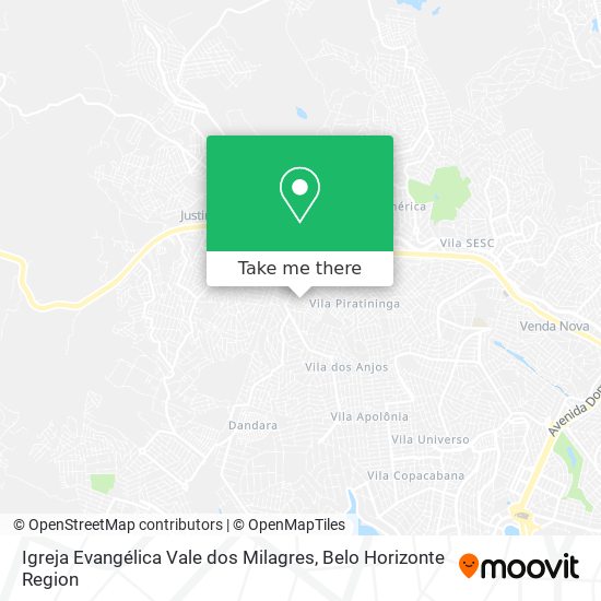 Igreja Evangélica Vale dos Milagres map