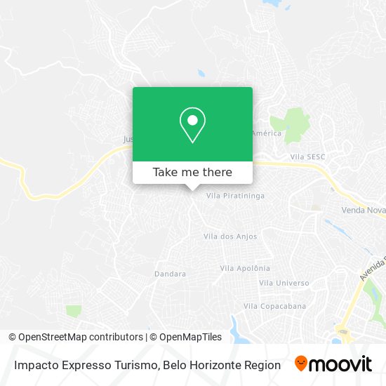 Impacto Expresso Turismo map