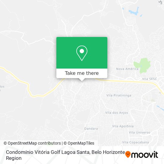 Mapa Condomínio Vitória Golf Lagoa Santa