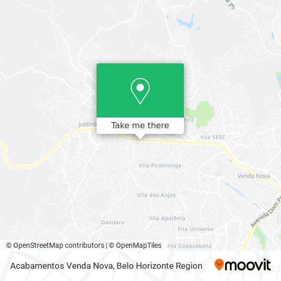 Acabamentos Venda Nova map