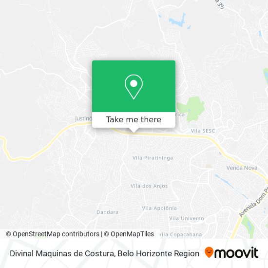 Divinal Maquinas de Costura map