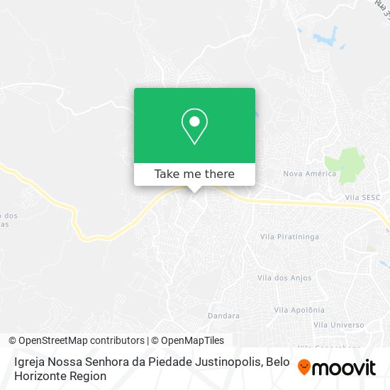 Igreja Nossa Senhora da Piedade Justinopolis map