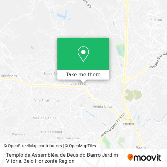 Templo da Assembléia de Deus do Bairro Jardim Vitória map