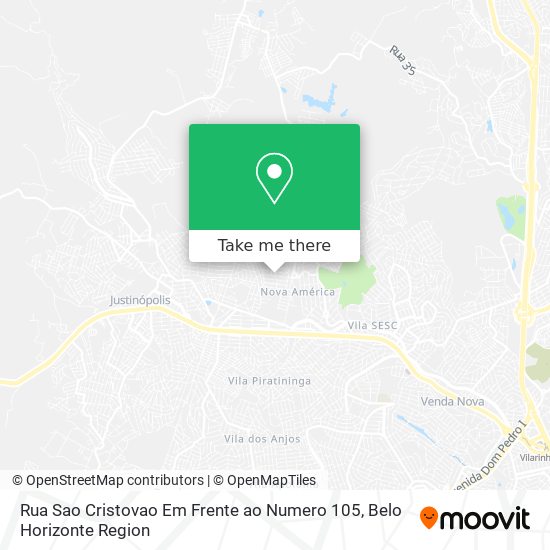 Rua Sao Cristovao Em Frente ao Numero 105 map