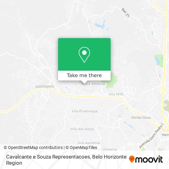 Cavalcante e Souza Representacoes map