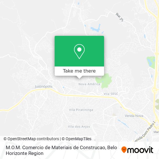 M.O.M. Comercio de Materiais de Construcao map