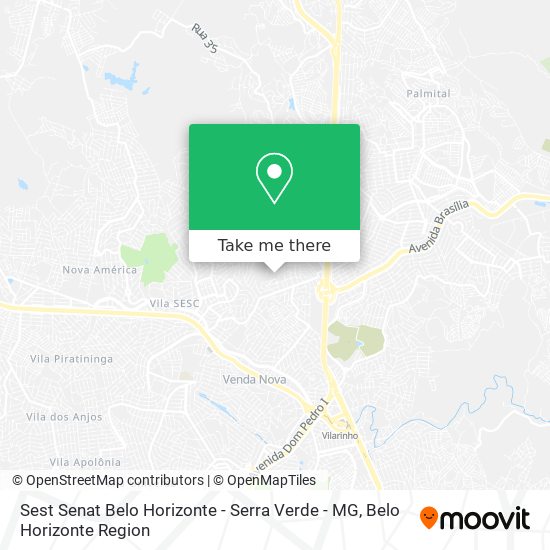 Sest Senat Belo Horizonte - Serra Verde - MG map