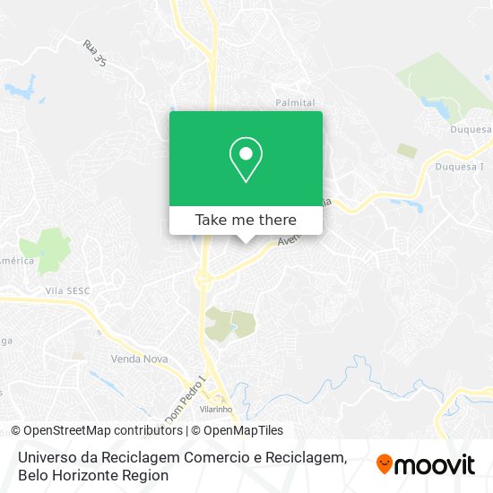 Universo da Reciclagem Comercio e Reciclagem map