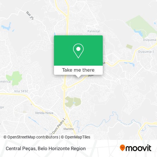 Central Peças map