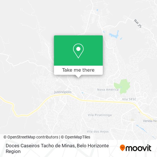 Doces Caseiros Tacho de Minas map