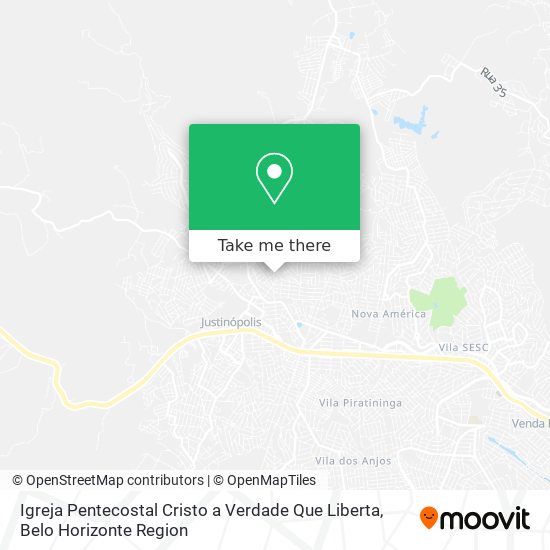 Igreja Pentecostal Cristo a Verdade Que Liberta map