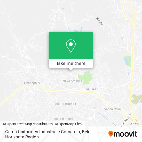 Gama Uniformes Industria e Comercio map