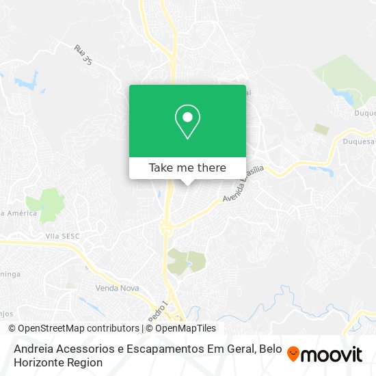 Andreia Acessorios e Escapamentos Em Geral map