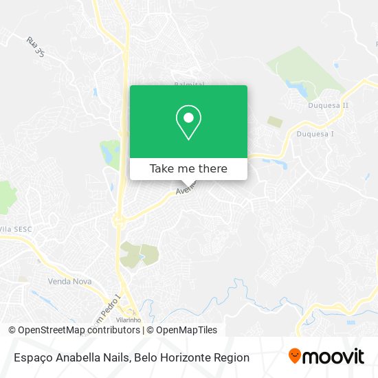 Espaço Anabella Nails map