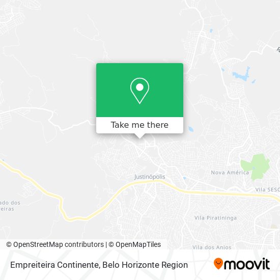 Empreiteira Continente map