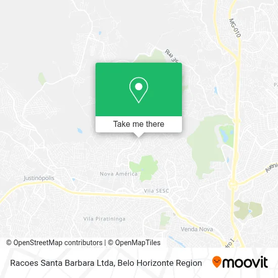 Racoes Santa Barbara Ltda map