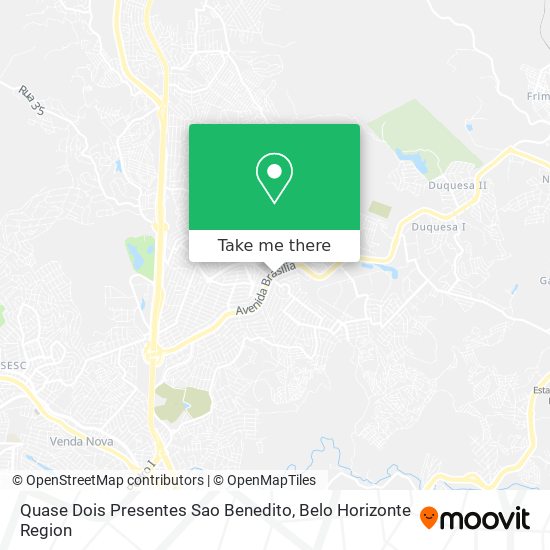 Quase Dois Presentes Sao Benedito map