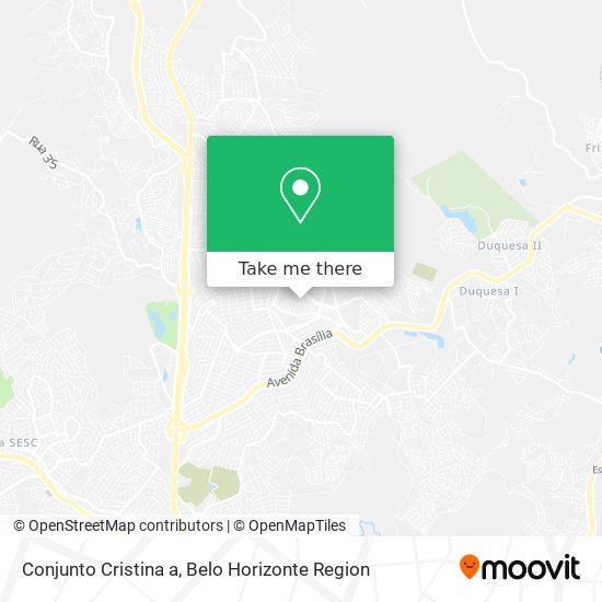 Conjunto Cristina a map